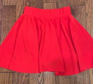 NWOT New Mix Red Skater Skirt Size S Coquettecore Flowy High Waist